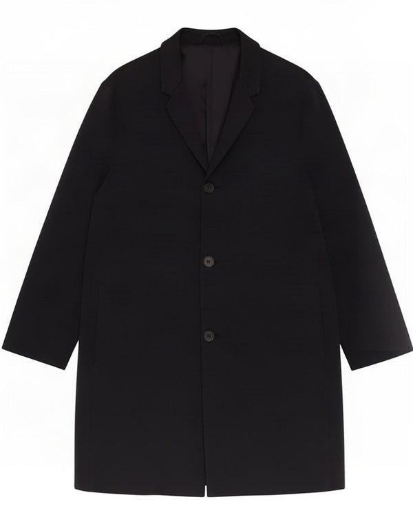 Cos Ανδρικό παλτό 3 κουμπιών UK 36 Small Navy Blue Cotton