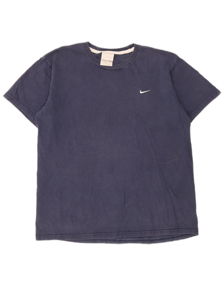 Ανδρικό μπλουζάκι Nike, μεσαίο μπλε, βαμβακερό
