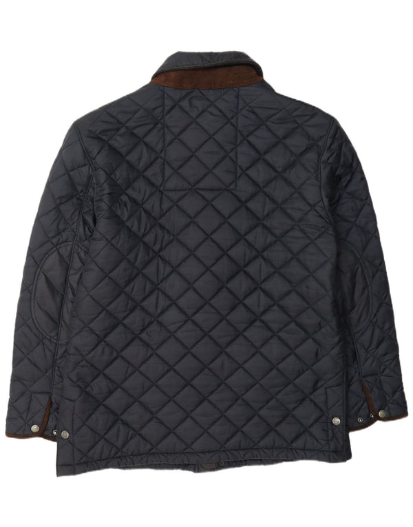 Ανδρικό καπιτονέ μπουφάν Crew Clothing UK 44 2XL Navy Blue Nylon