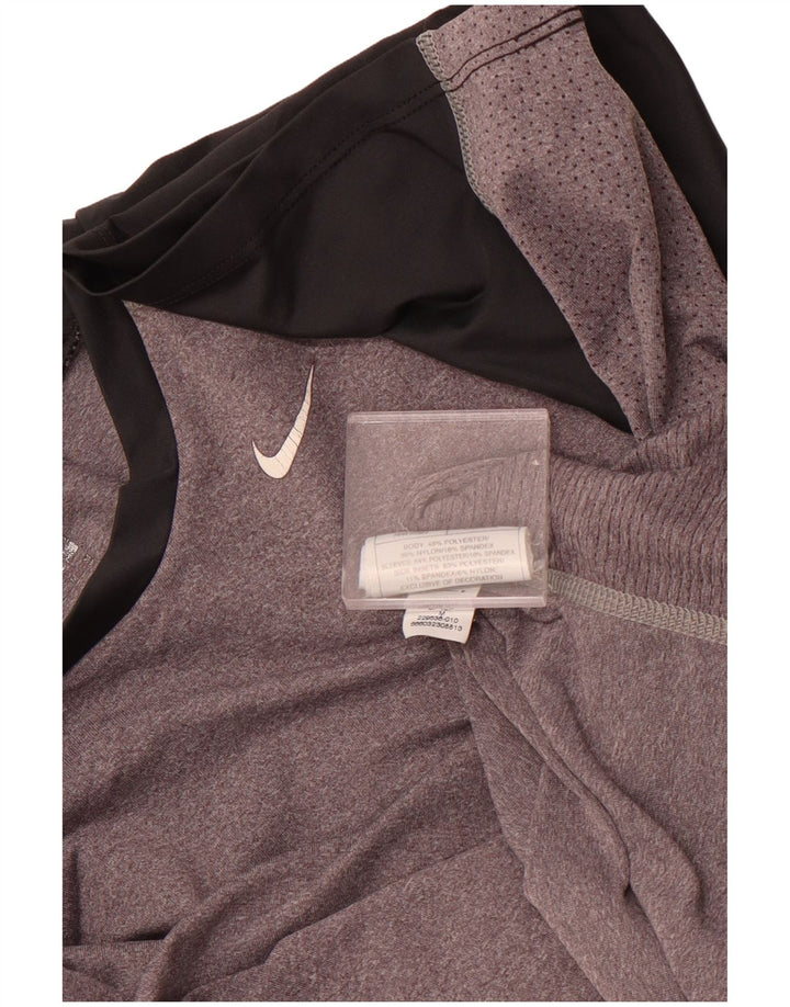 Ανδρικό T-Shirt NIKE Τοπ μεσαίου γκρι χρώματος πολυεστέρας