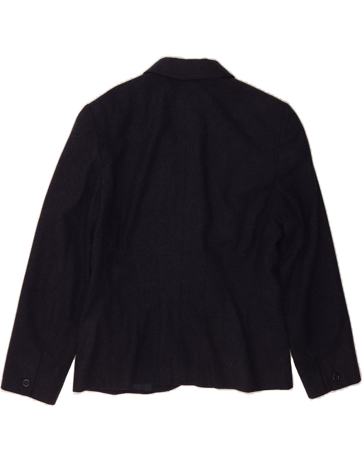 LES COPAINS Womens Double Breasted Blazer Jacket IT 42 Medium Navy Blue Vintage Les Copains and Second-Hand Les Copains from Messina Hembry 