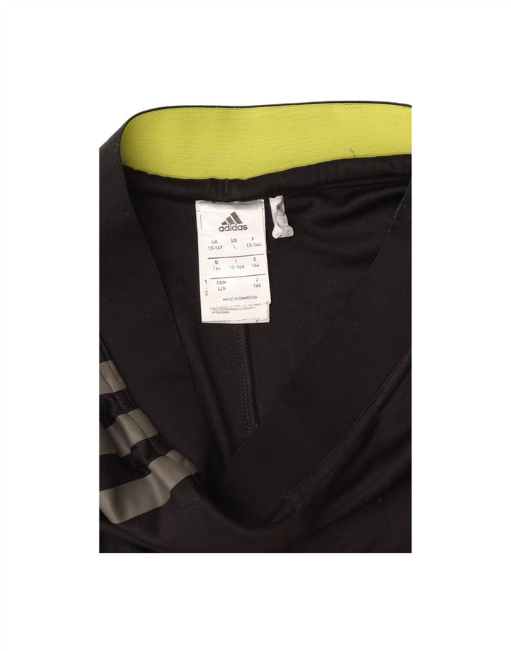 ADIDAS Boys Climalite Sport Shorts 13-14 Years  Black Polyester