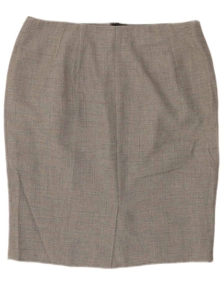 Marks & Spencer Γυναικεία Pencil Φούστα UK 16 Large W36 Grey Polyester