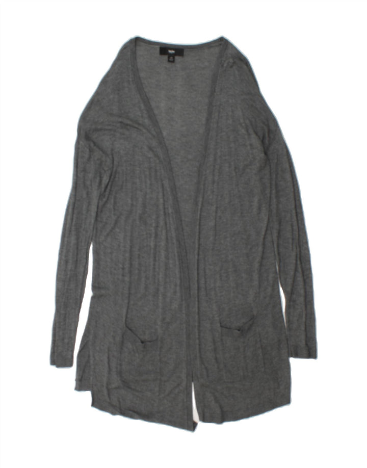 MOSSIMO Womens Longline Open Cardigan Sweater UK 16 Large Grey Rayon Vintage Mossimo and Second-Hand Mossimo from Messina Hembry 