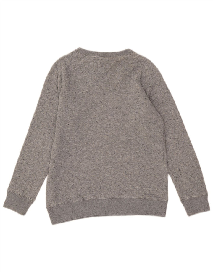 Jack Wills Γυναικείο Φούτερ μεγάλου μεγέθους Jumper UK 8 Small Grey Cotton