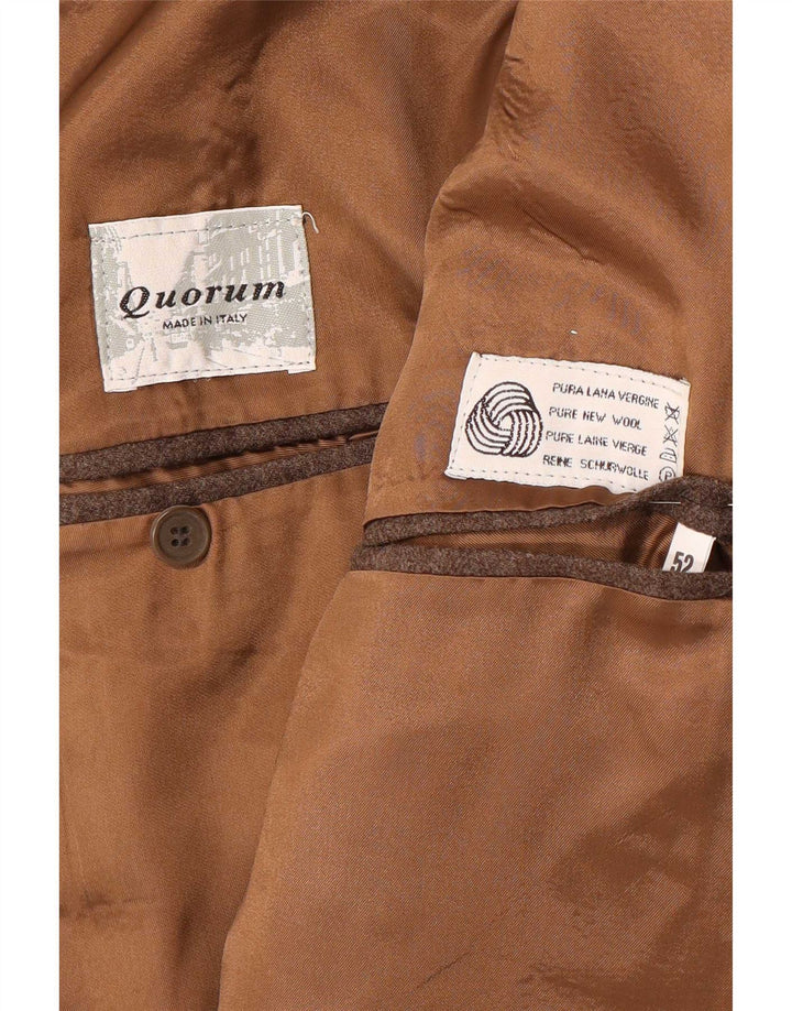 Vintage Ανδρικό Διπλό Μπουφάν Blazer IT 52 XL Καφέ Μαλλί