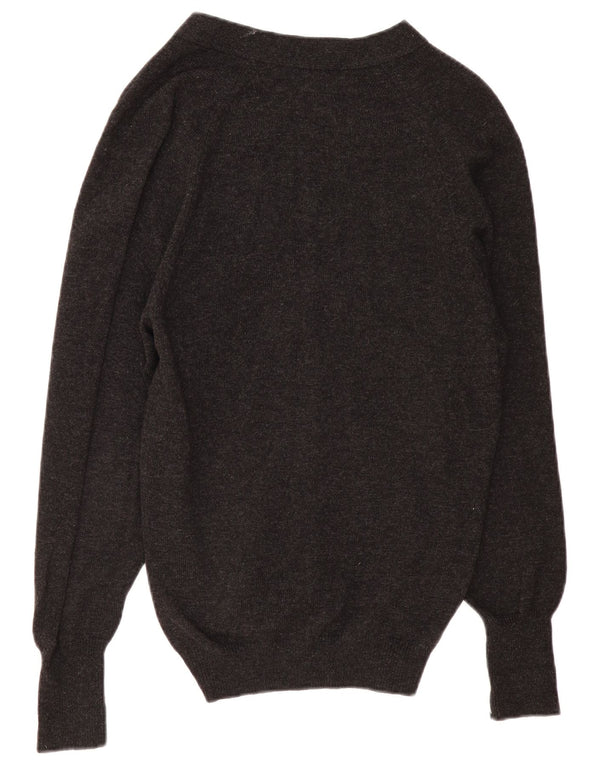 MARKS & SPENCER Ανδρικό πουλόβερ ζακέτα EU 46 XL Γκρι Lambswool