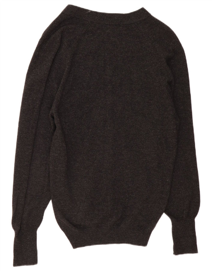 MARKS & SPENCER Ανδρικό πουλόβερ ζακέτα EU 46 XL Γκρι Lambswool