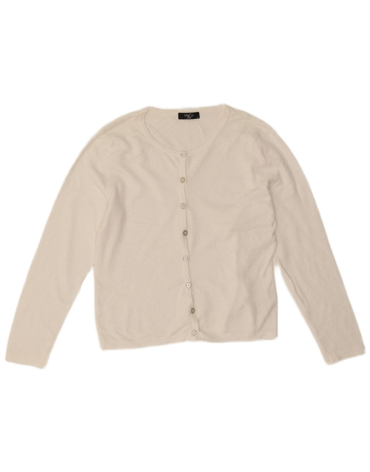 M&Co Γυναικείο Petite Bolero Jumper UK 14 Medium White Viscose