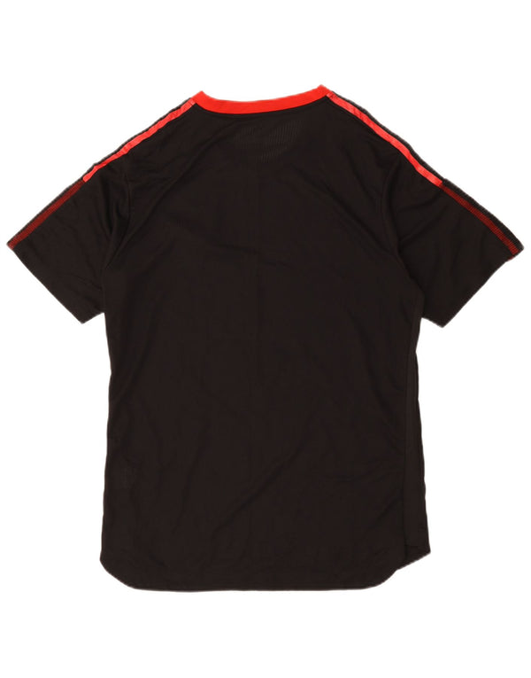 Γραφικό T-Shirt Adidas Mens Manchester United Top XL μαύρο πολυεστέρα