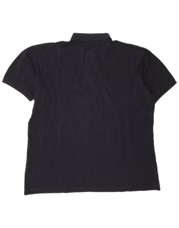 Ανδρικό μπλουζάκι πόλο Kappa 3XL Navy Blue Cotton