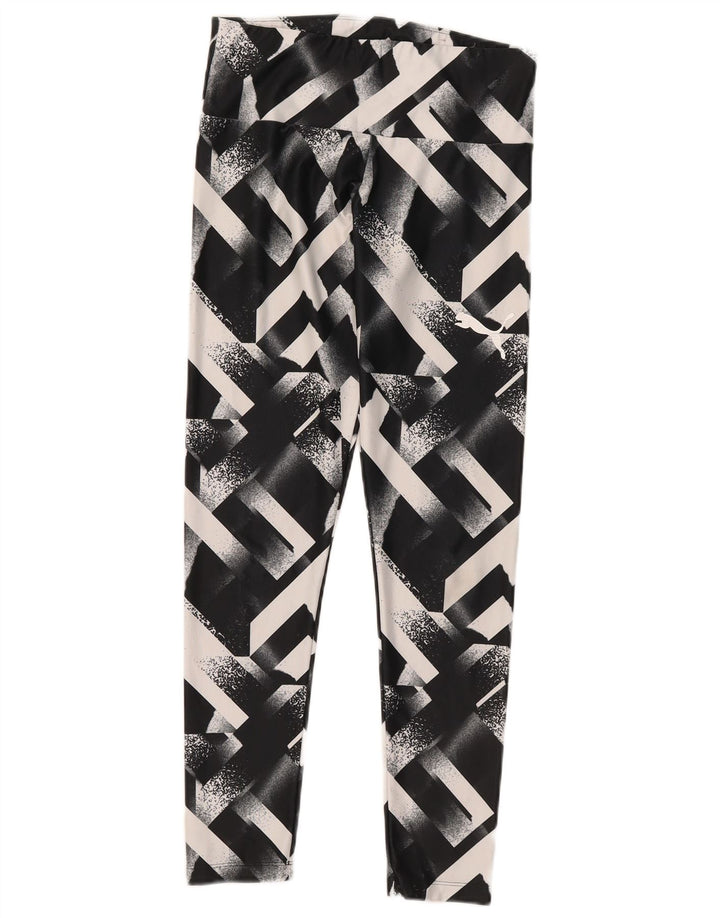 Puma Γυναικείο Κολάν UK 12 Medium Black Geometric
