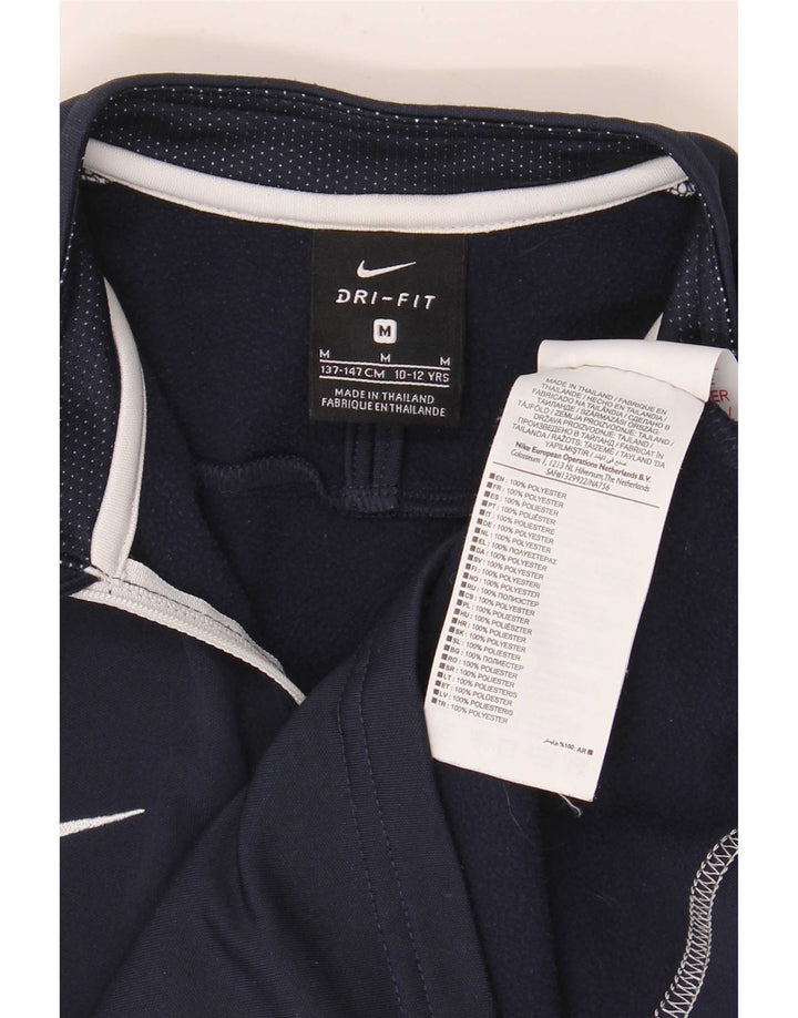 Nike Boys Dri Fit πουλόβερ φόρμα γυμναστικής 10-11 ετών μεσαίου μπλε ναυτικού