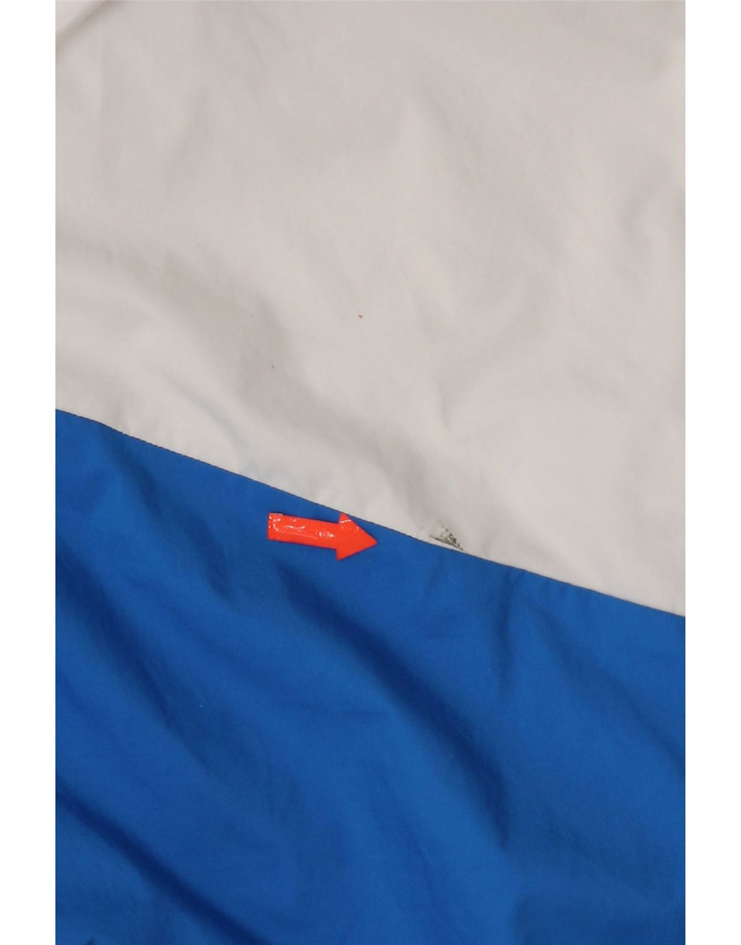 Adidas Ανδρικό μπουφάν βροχής με κουκούλα UK 40 Large Navy Blue Colorblock Πολυεστέρας