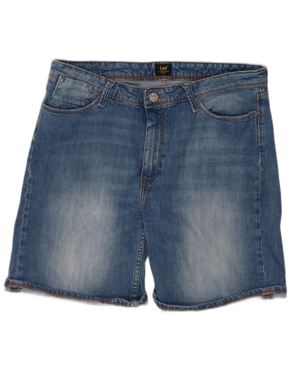 Lee Womens Boyfriend Κοντό τζιν σορτς W32 μεγάλο μπλε βαμβακερό