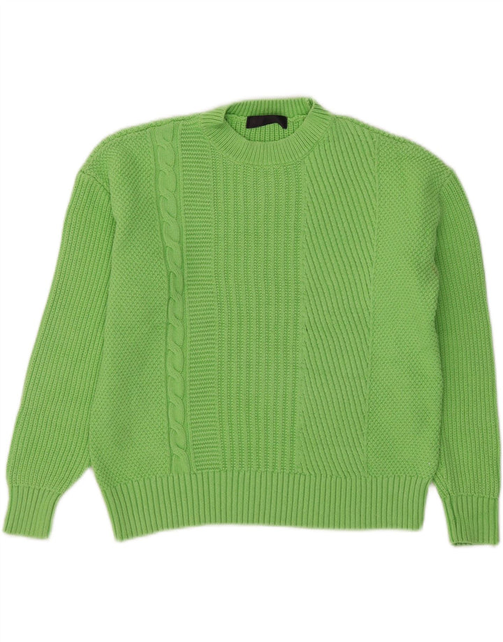 Marks & Spencer Γυναικείο πουλόβερ Crop Crew Neck Jumper UK 14 Medium Green