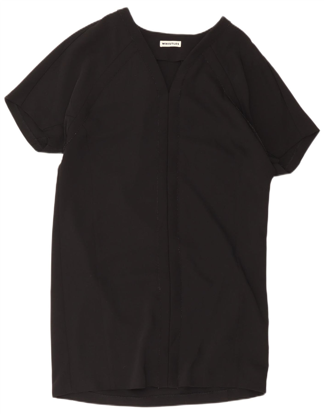 Whistles Γυναικείο Oversized Shift φόρεμα UK 12 Medium μαύρο πολυεστέρα