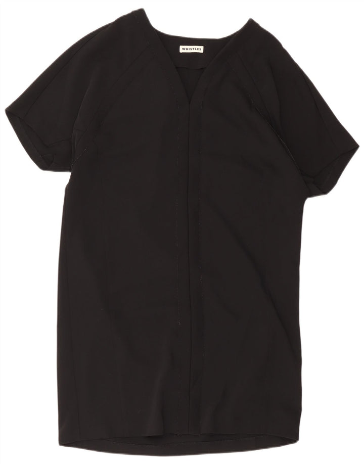 Whistles Γυναικείο Oversized Shift φόρεμα UK 12 Medium μαύρο πολυεστέρα
