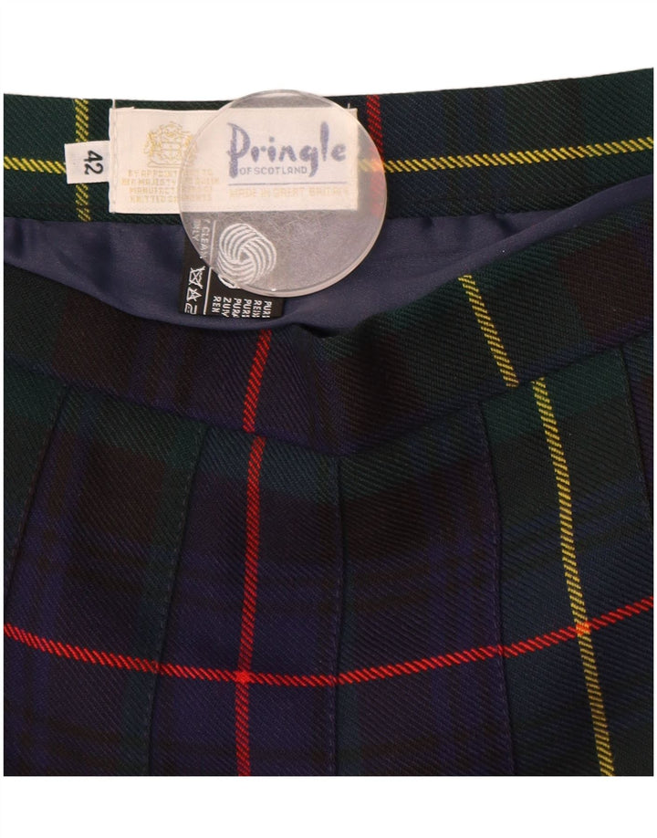 Pringle γυναικεία μαχαίρι πλισέ φούστα EU 42 Μεγάλη W30 Navy Blue καρό