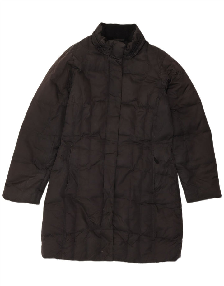 Eddie Bauer Γυναικείο παλτό μεγάλου μεγέθους UK 10 μικρό μαύρο πολυεστέρα