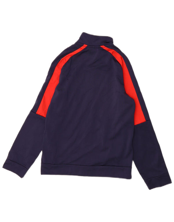 Puma Boys Graphic Tracksuit Top Jacket 11-12 Years Navy Blue Colourblock