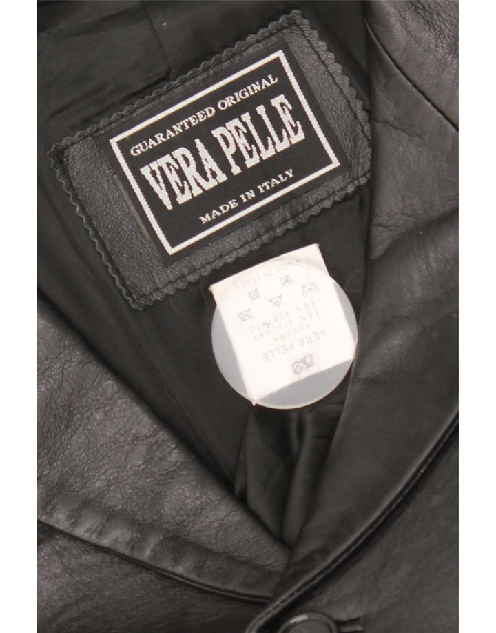 Vintage Ανδρικό Δερμάτινο Μπουφάν IT 52 XL Μαύρο