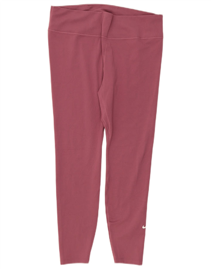 Γυναικεία κολάν Nike Dri Fit UK 18 XL Pink Polyester
