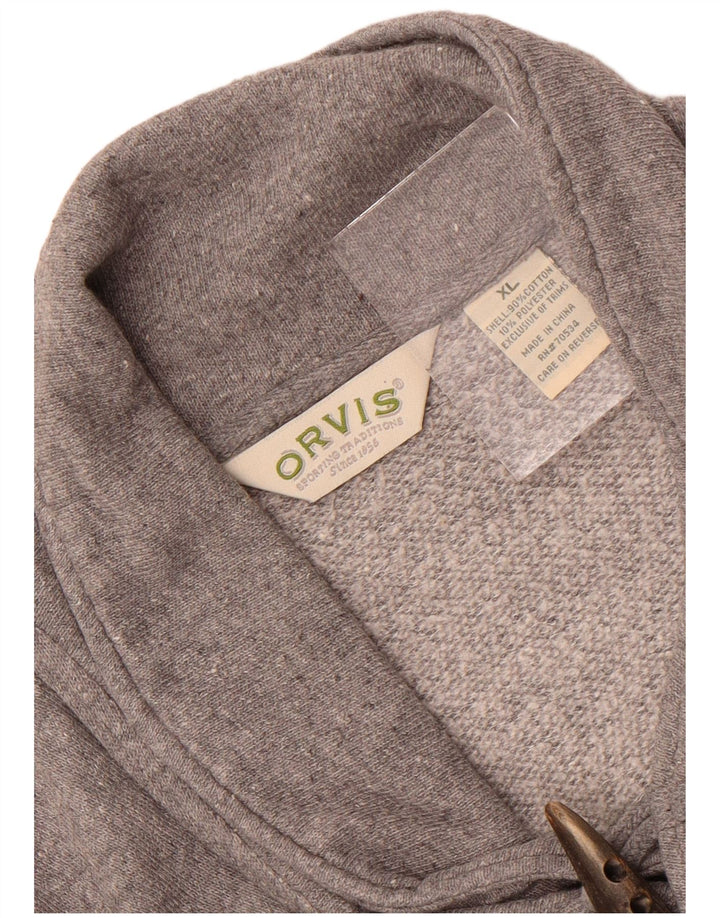 Ανδρικό φούτερ με λαιμόκοψη Orvis με σάλι Jumper XL Γκρι βαμβακερό