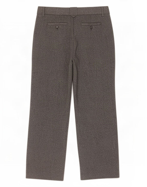 Zara Γυναικείο Φαρδύ Παντελόνι Casual W32 L31 Γκρι Ψαροκόκκαλο