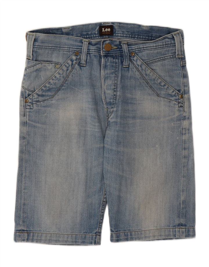 LEE Mens Clarky Denim Shorts W29 Medium Blue Cotton Vintage Lee and Second-Hand Lee from Messina Hembry 