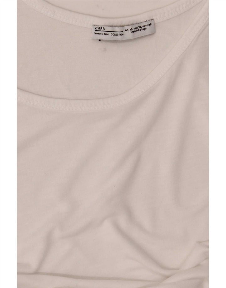 Zara Γυναικείο Γιλέκο Τοπ UK 18 XL Λευκό