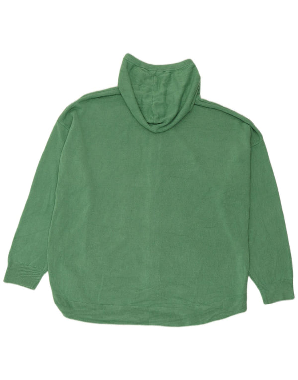 Marks & Spencer Γυναικείο πουλόβερ με κουκούλα oversized ζακέτα UK 18 XL Πράσινο