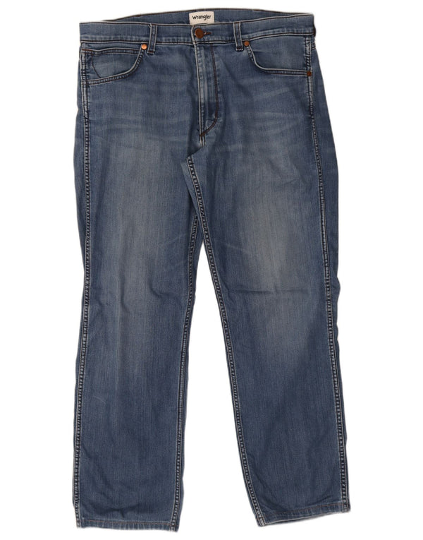 Ανδρικό τζιν Wrangler Greensboro Straight W36 L32 Μπλε βαμβακερό