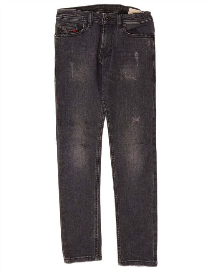 DIESEL Boys Thommer Slim Skinny Jeans 11-12 ετών W26 L28 Γκρι βαμβακερό