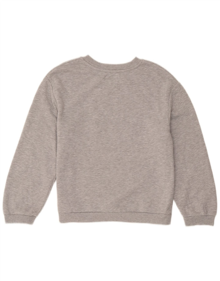 Zara Γυναικείο Φούτερ με γραφικά Jumper UK 10 Small Grey Flecked