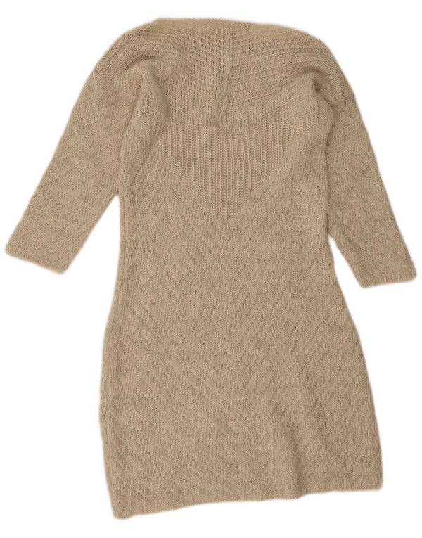 Γυναικείο μακρυμάνικο φόρεμα Zara UK 14 Large Beige