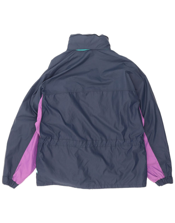 Great Escapes Mens Polartec Graphic Ski Jacket IT 52 XL Navy Blue