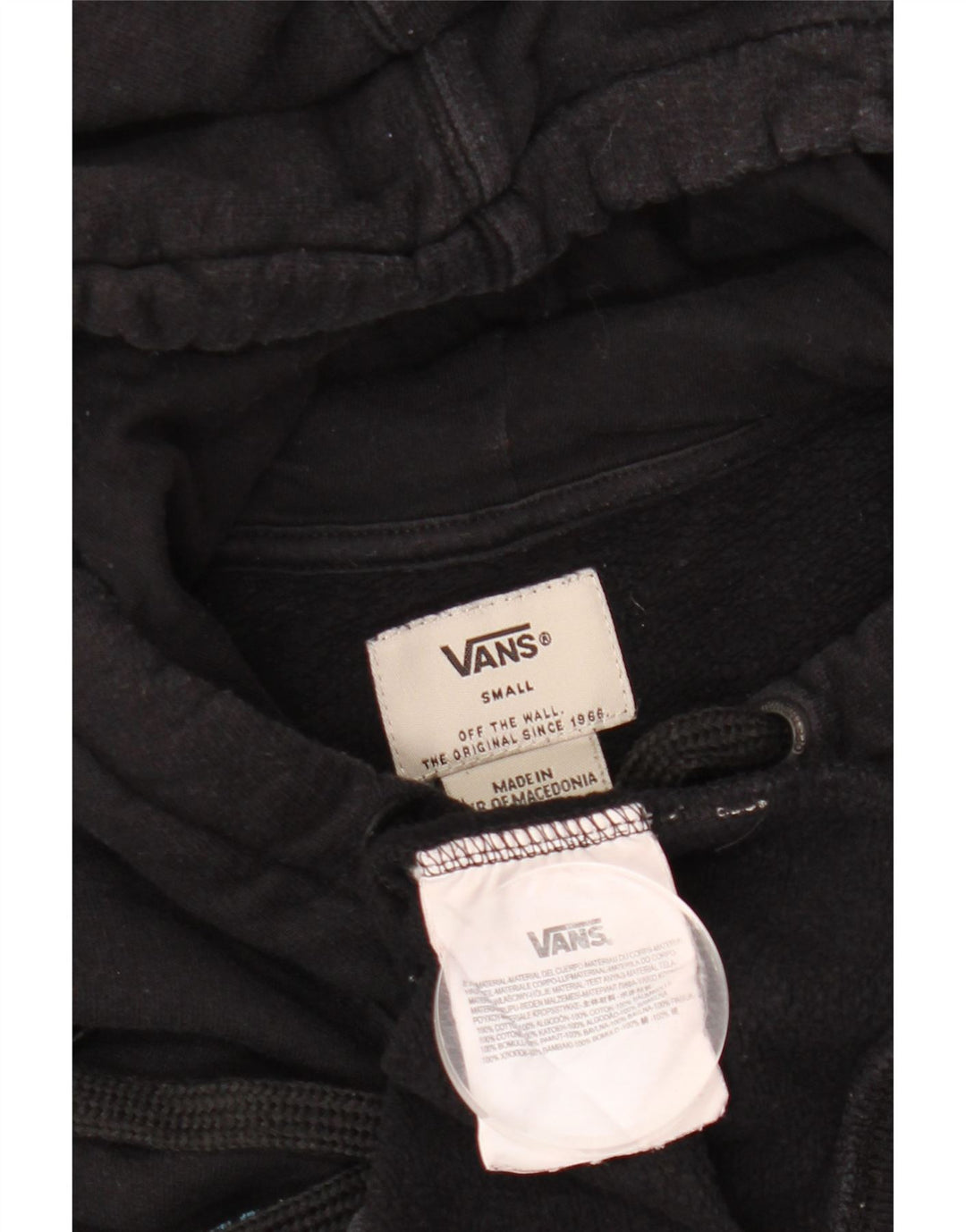 Ανδρικό Vans Graphic Hoodie Jumper Μικρό μαύρο βαμβακερό