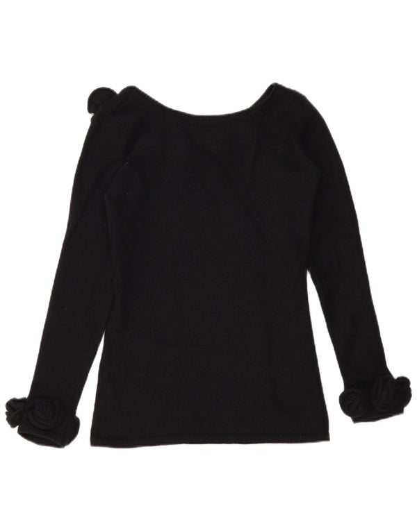 Alba Moda Γυναικείο πουλόβερ με λαιμόκαυστο UK 10 Small Black New Wool