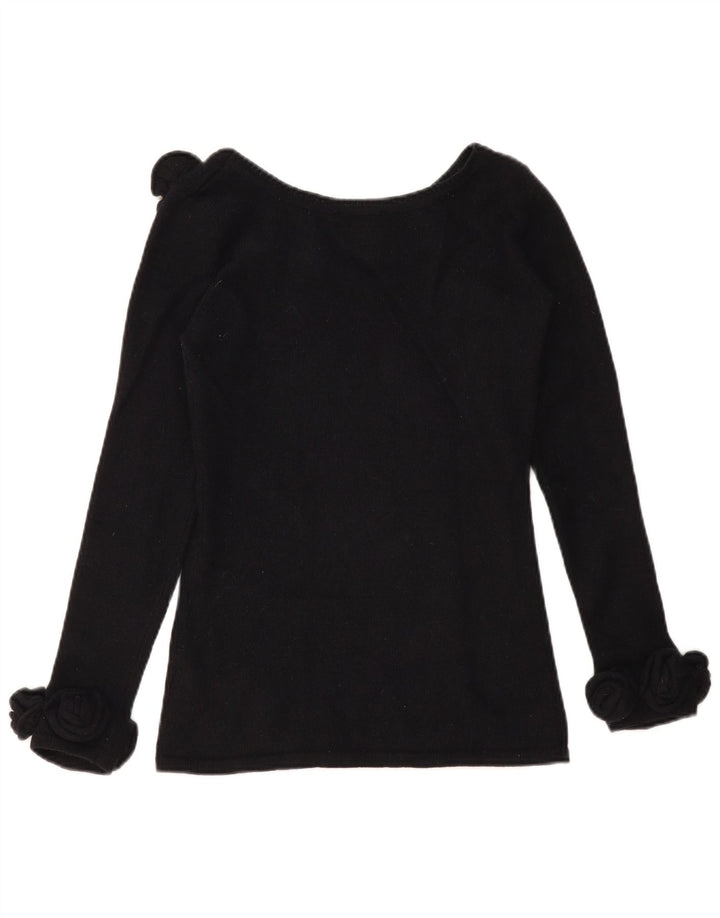 Alba Moda Γυναικείο πουλόβερ με λαιμόκαυστο UK 10 Small Black New Wool