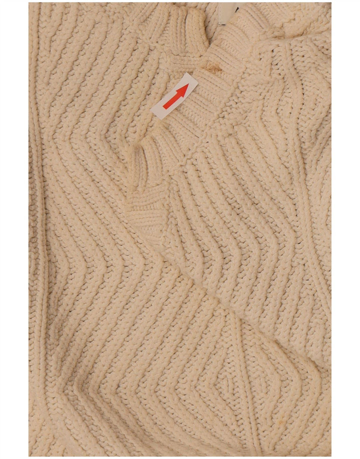 Marks & Spencer Γυναικείο πουλόβερ με λαιμόκοψη σε V UK 10 Small Off White