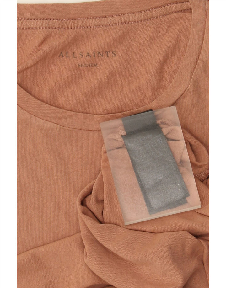 Ανδρικό T-Shirt All Saints Τοπ μεσαίο καφέ βαμβακερό