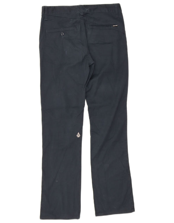 Volcom Γυναικείο ίσιο παντελόνι Chino UK 14 Medium W28 L28 Navy Blue Cotton