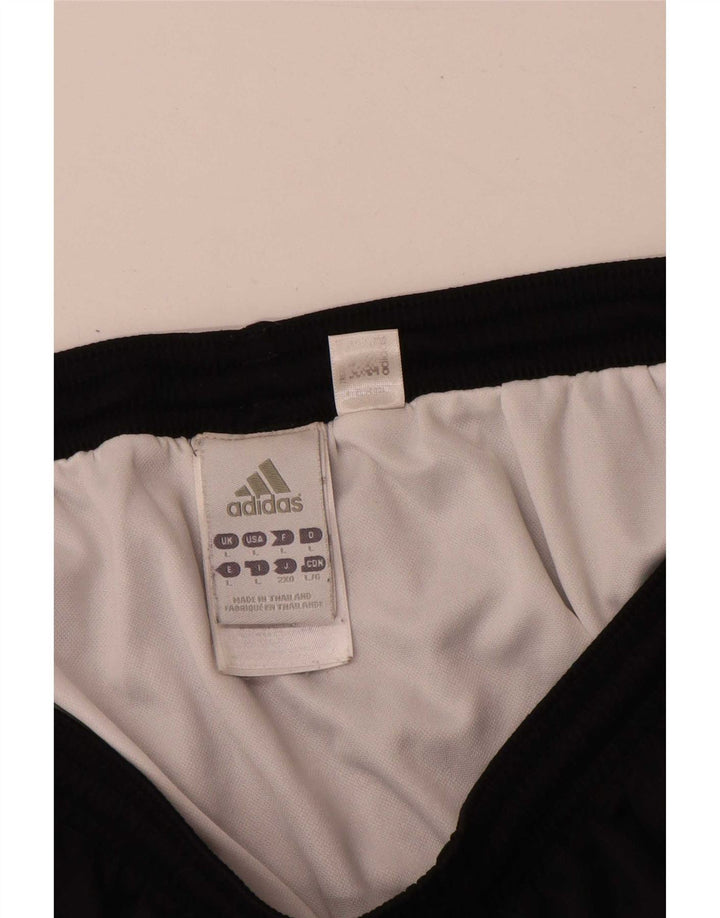 Ανδρικό αθλητικό σορτς Adidas μεγάλο μαύρο πολυεστέρα