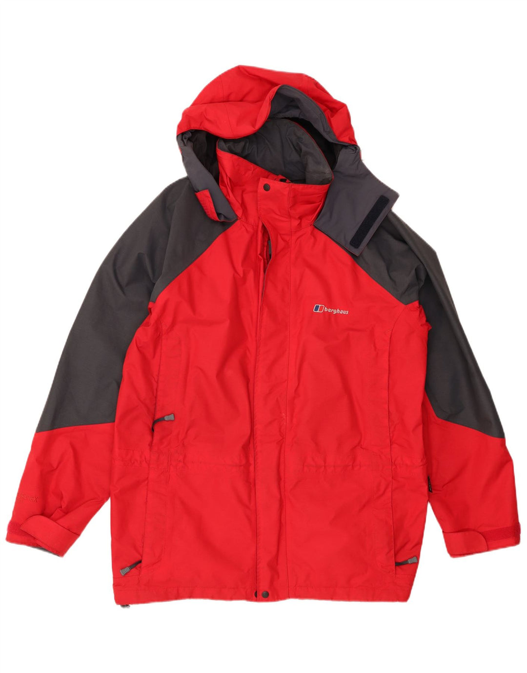 Ανδρικό μπουφάν βροχής με κουκούλα Berghaus UK 38 Medium Red Colorblock Nylon