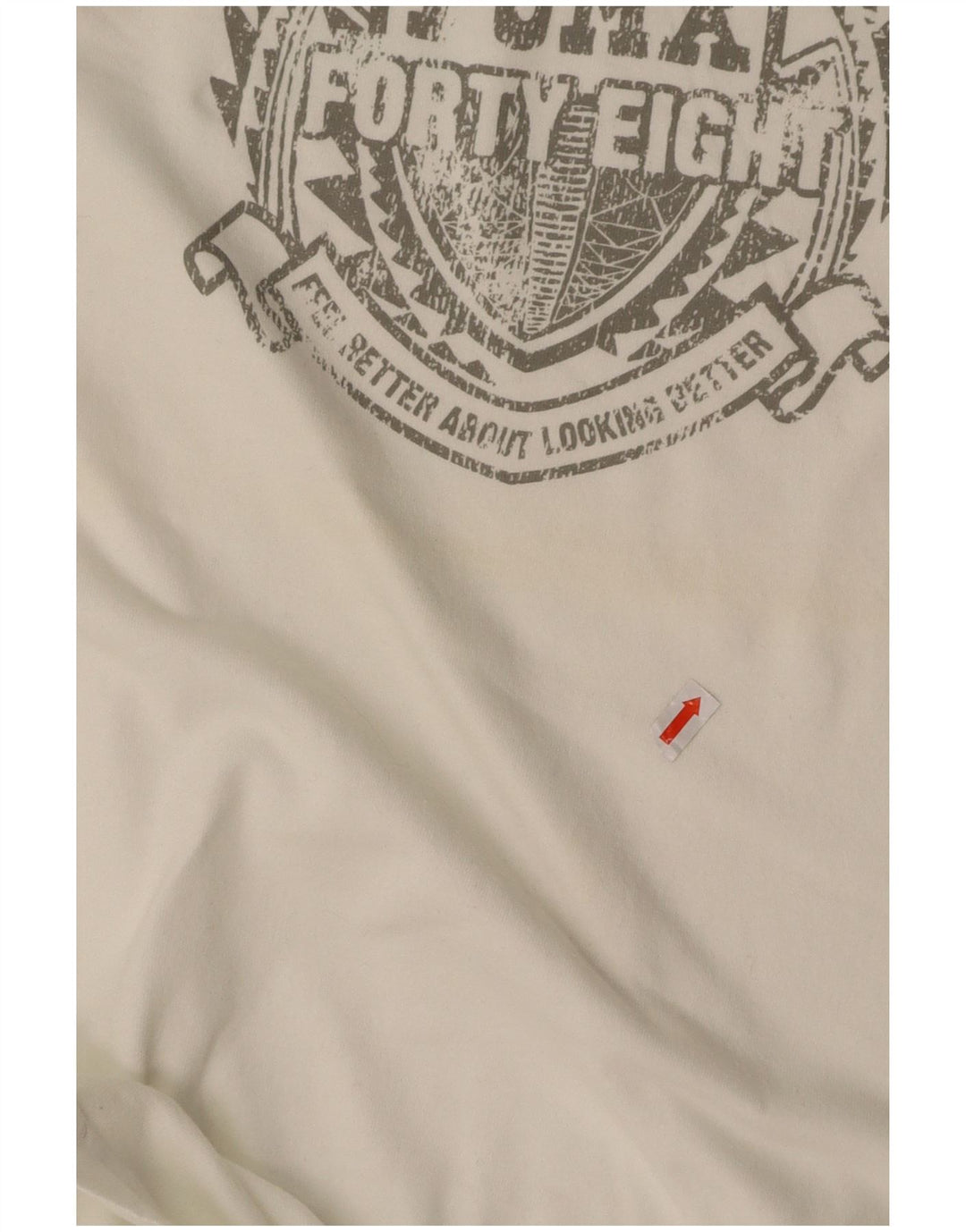 PUMA Mens Graphic T-Shirt Top Medium White Colourblock