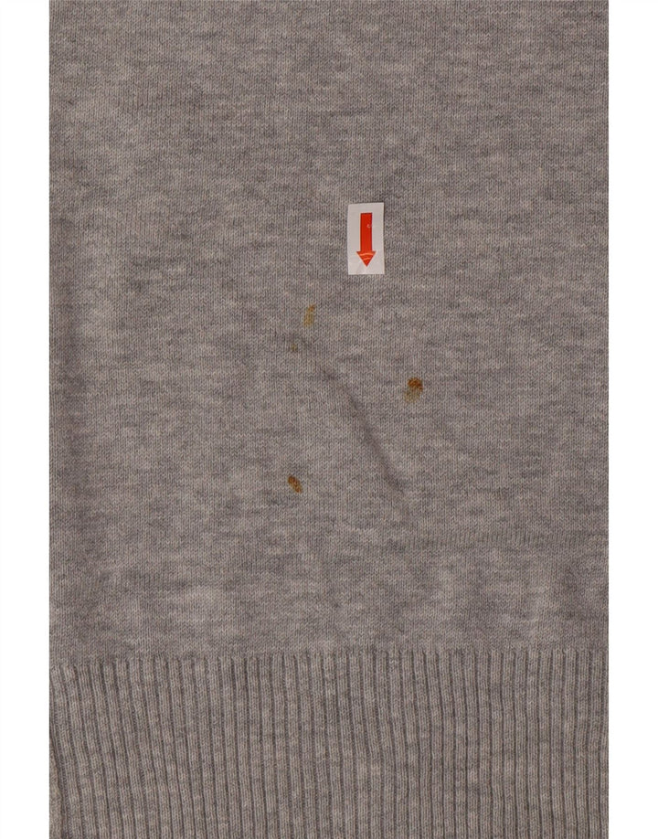 Ανδρικό πουλόβερ DIESEL Graphic Crew Neck Jumper μεγάλο γκρι βαμβακερό