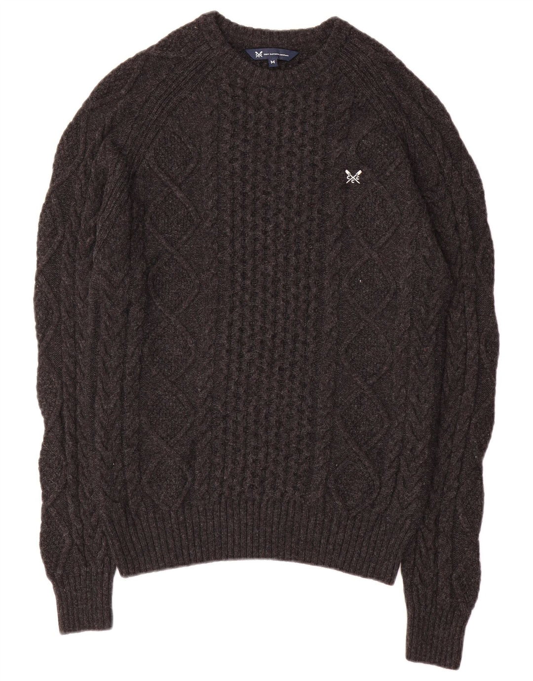 Ανδρικά ρούχα Crew Clothing Boat Neck Jumper πουλόβερ Μεσαίο γκρι βισκόζη
