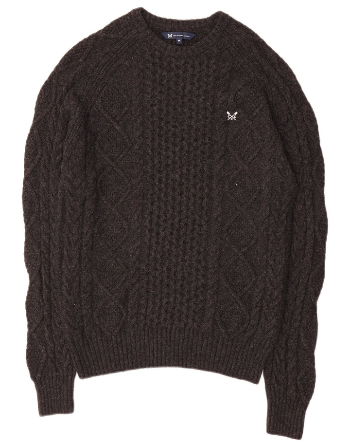 Ανδρικά ρούχα Crew Clothing Boat Neck Jumper πουλόβερ Μεσαίο γκρι βισκόζη