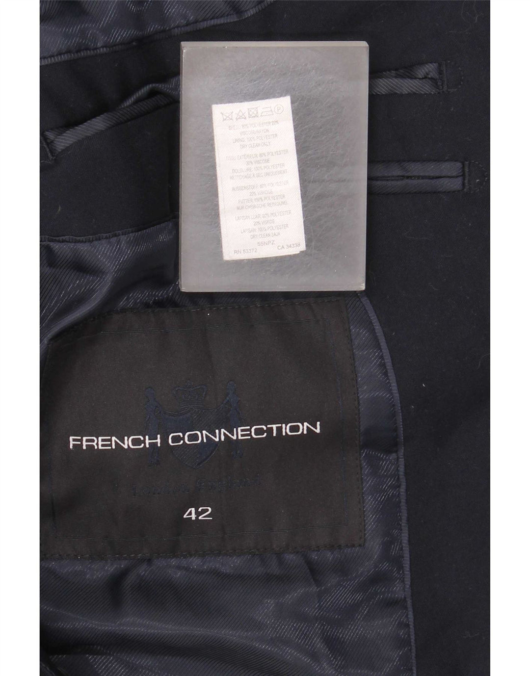 Γαλλικό Connection Ανδρικό τζάκετ Blazer UK 42 XL Navy Blue Polyester